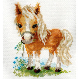 Набор для вышивания крестом "Белогривая лошадка"