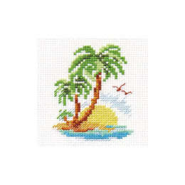 Набор для вышивания крестом "Пальмовый островок"