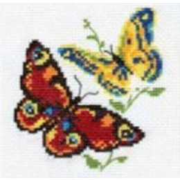 Набор для вышивания крестом "Бабочки-красавицы"