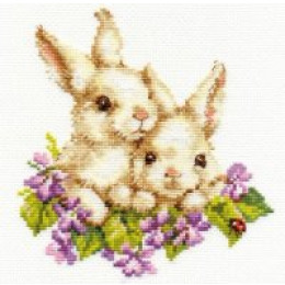 Набор для вышивания крестом "Крольчата"