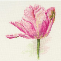 Набор для вышивания крестом "Тюльпаны. Нежно-розовый"
