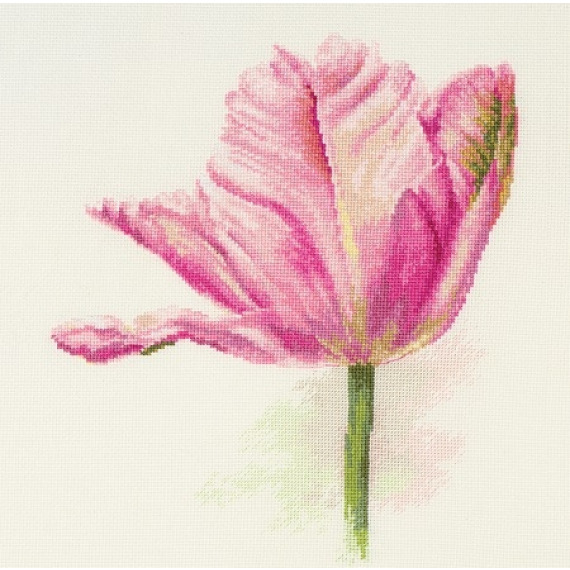 Набор для вышивания крестом "Тюльпаны. Нежно-розовый"