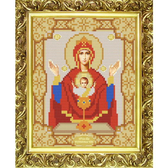 Рисунок на ткани "Богородица Неупиваемая Чаша "