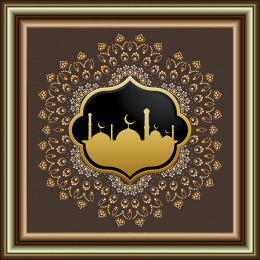 Рисунок на ткани для вышивания бисером и бусинами "Рамадан"