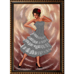 Рисунок на ткани для вышивания бисером "Фламенко"