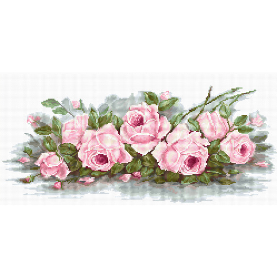 Набор для вышивания крестом "Романтические розы"