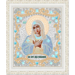 Рисунок на ткани "Богородица Умиление"