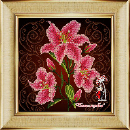 Рисунок на ткани "Нежная лилия"