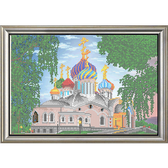 Рисунок на ткани для вышивания бисером "Церковь Святого Игоря Черниговского"