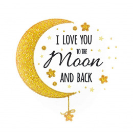 Набор для вышивания бисером "Люблю Тебя до Луны"