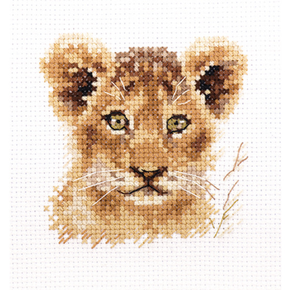 Набор для вышивания крестом "Животные в портретах. Львенок"