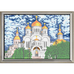 Рисунок на ткани для вышивания бисером "Свято-Троицкий Серафимо-Дивеевский женский монастырь"