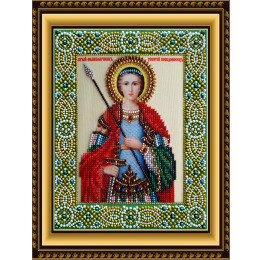 Рисунок на ткани для вышивания бисером и бусинами "Святой Великомученик Георгий Победоносец"