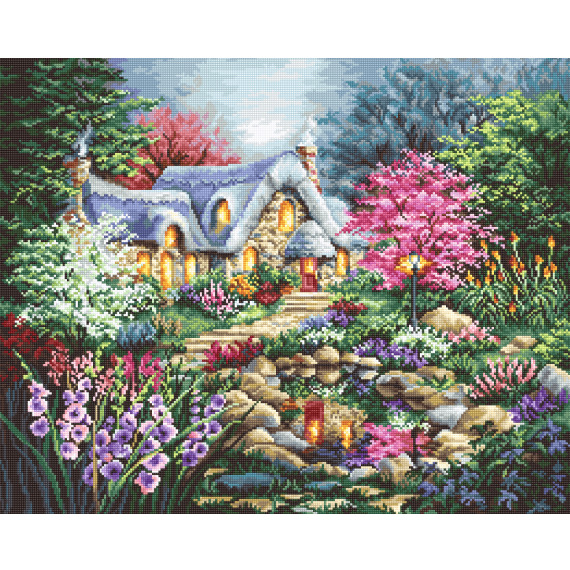 Набор для вышивания крестом "Cottage Pond"