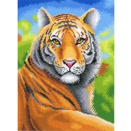 Канва с рисунком "Царственный тигр"