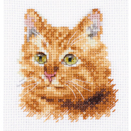 Набор для вышивания крестом "Животные в портретах. Рыжий кот"