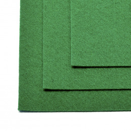Фетр листовой жесткий №672 зеленый (10 шт)