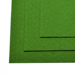Фетр листовой жесткий №705 зеленый (10 шт)