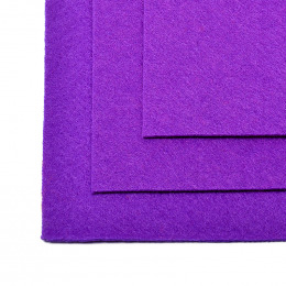 Фетр листовой мягкий №620 фиолетовый (10 шт)