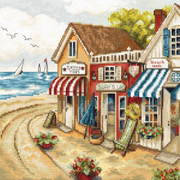 Набор для вышивания крестом "Shops by the sea"