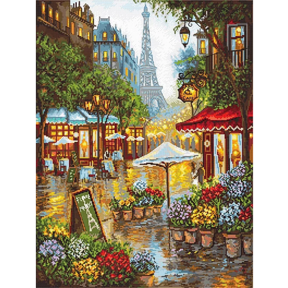 Набор для вышивания крестом "Spring flowers,Paris"