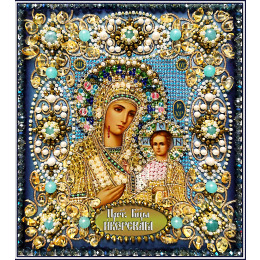 Набор для вышивания хрустальными бусинами "Богородица Иверская"