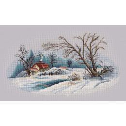 Набор для вышивания крестом "Зимний пейзаж"