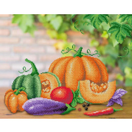 Рисунок на ткани "Овощной натюрморт"