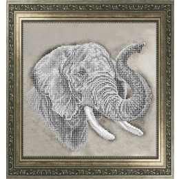 Рисунок на ткани для вышивания бисером "Слон"