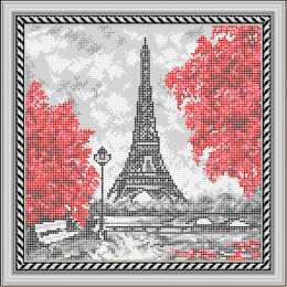 Рисунок на ткани для вышивания бисером "Париж"