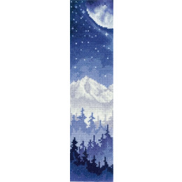 Набор для вышивания крестом Закладки "Луна над лесом"