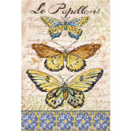 Набор для вышивания крестом "Vintage Wings-Le Papillons"