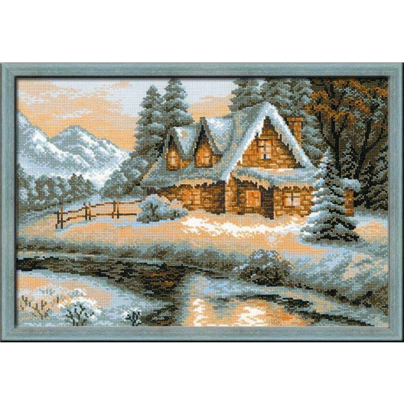 Набор для вышивания крестом "Зимний пейзаж"