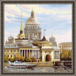 Набор для вышивания крестом "Санкт-Петербург. Адмиралтейская набережная"
