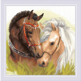 Набор для вышивания крестом "Пара лошадей"
