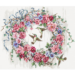 Набор для вышивания "Hummingbird Wreath"