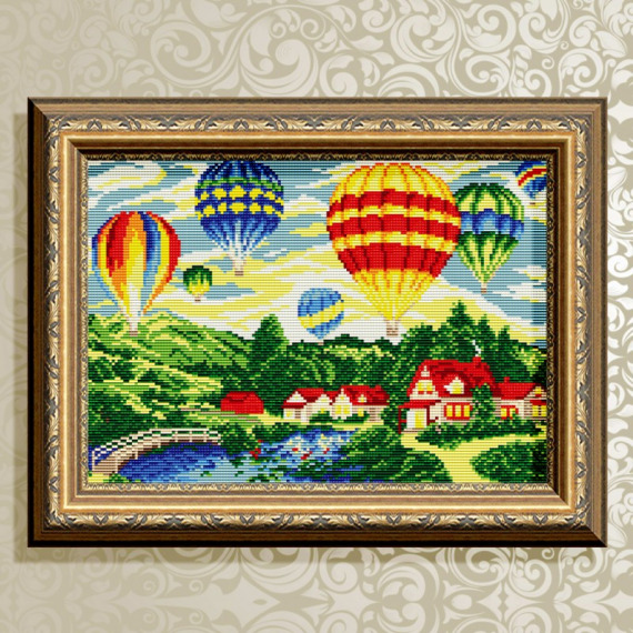 Картина стразами "Воздушные шары"