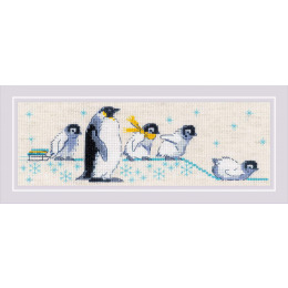 Набор для вышивания крестом  "Пингвинчики"