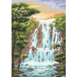 Алмазная мозаика "Крутой водопад"