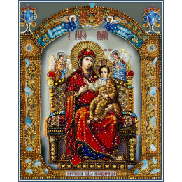 Набор для вышивания хрустальными бусинами "Икона Божией Матери "Всецарица"