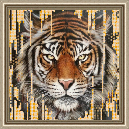Рисунок на ткани "Тигр"