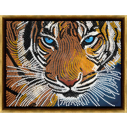 Рисунок на ткани "Взгляд тигра"