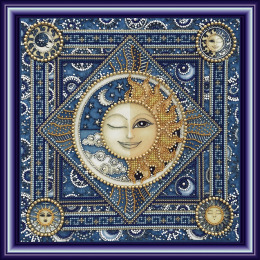 Набор для вышивания бусинами "Луна и солнце"
