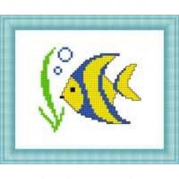 Набор для вышивания крестом "Полосатая рыбка"