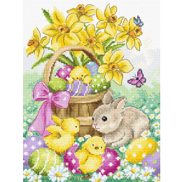 Набор для вышивания крестом "Easter Rabbit and Chicks"