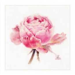 Набор для вышивания крестом "Акварельные розы. Розовая изысканная"
