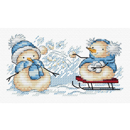 Набор для вышивания крестом "Забавные Снеговики"