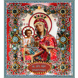 Набор для вышивания хрустальными бусинами "Богородица Троеручица"
