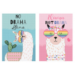 Набор для вышивания крестом "No Drama Llama"