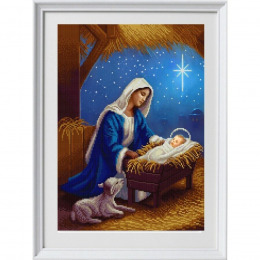Рисунок на ткани "Рождество Христово"